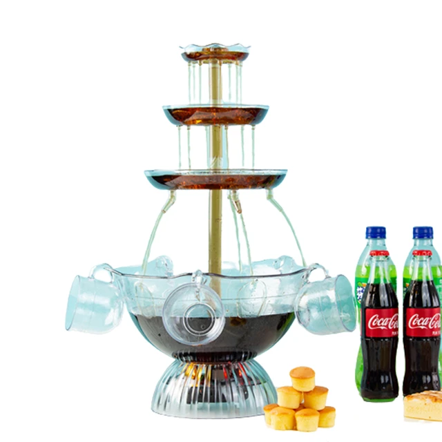 220V Red Wine Champagne Fountain Juice Drinking Water Dispenser Beer  Waterfall Machine For Wedding Birthday Party