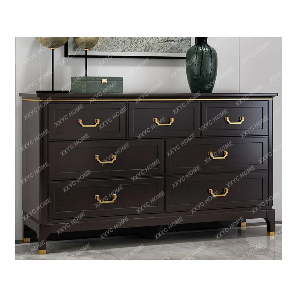 

Chest of Drawers TV Bench for Bedroom Bed Front Cabinet Living Room New Chinese Style Entrance Cabinet Drawer Combination