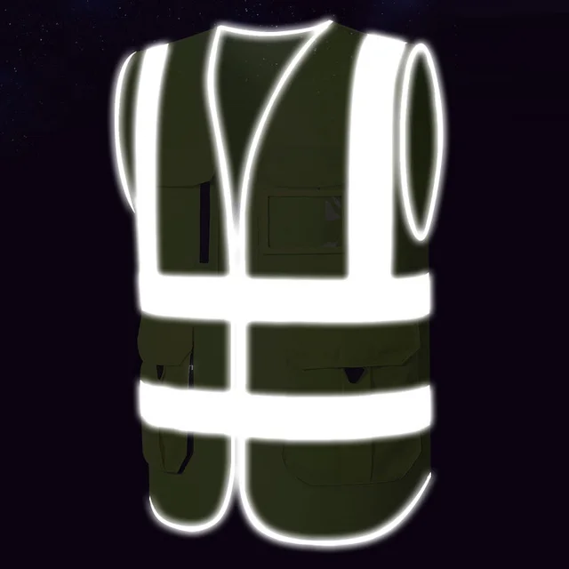 High Visibility Custom Logo Safety Vest