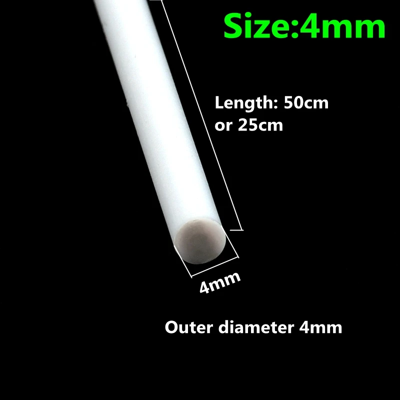 OLYCRAFT 30Pcs ABS Plastic Hollow Round Tubes 12" Length Plastic Round Bar Rods 3mm 4mm 5mm 6mm 8mm Round Hollow Bar For DIY Handmade Sand Table Material Model Building - View #8