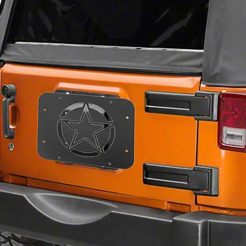 For Baffle Car Exhaust Port Cover Tailgate Protective Cover Automotive Vent Plate Protector Replacement Accessories