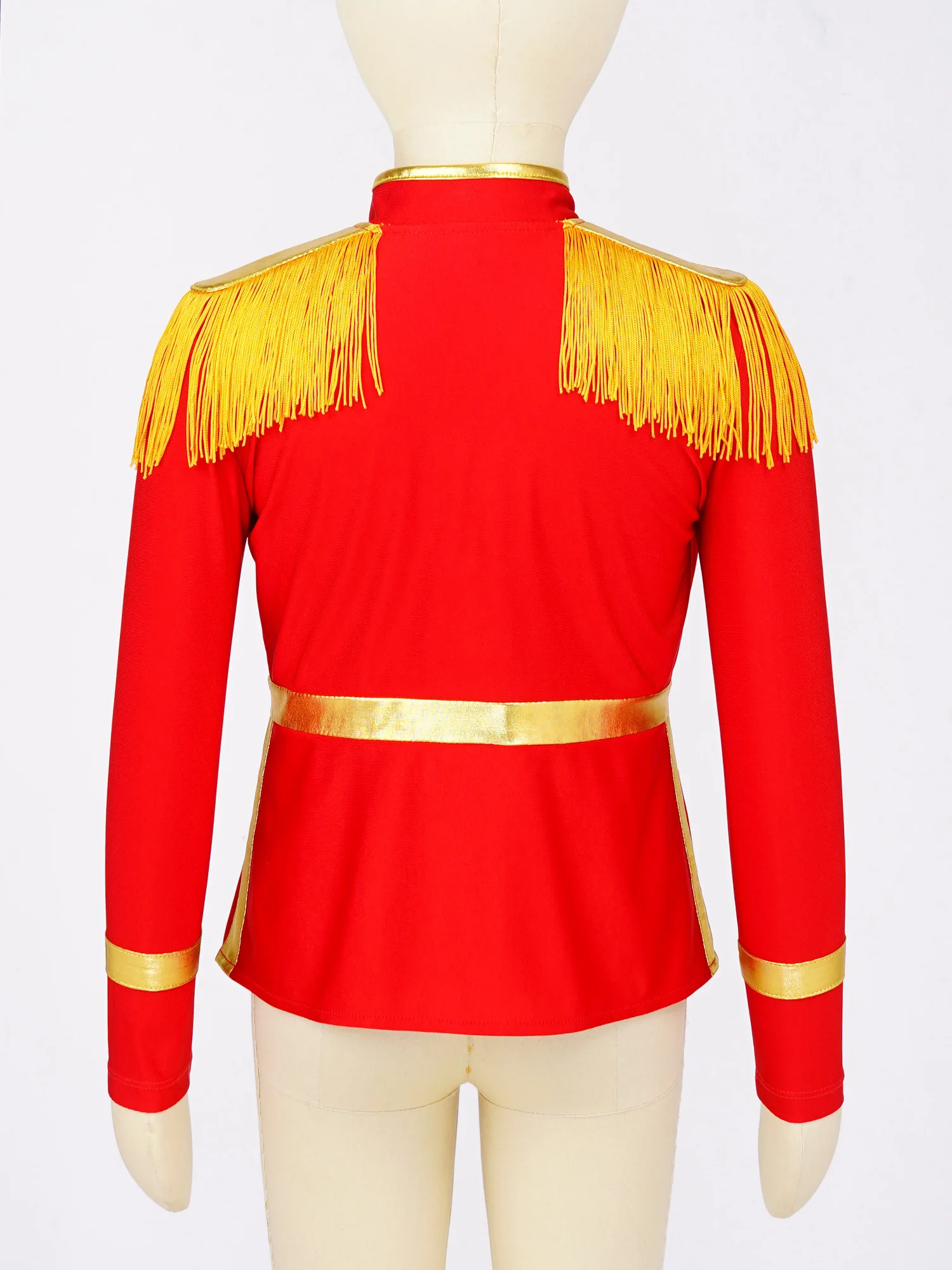 Kids Drum Trumpet Costume Royal Honor Guard Uniform Girls Boys Tassel Circus Ringmaster Jacket Halloween Nutcrackers Costumes Cosplay Costume
