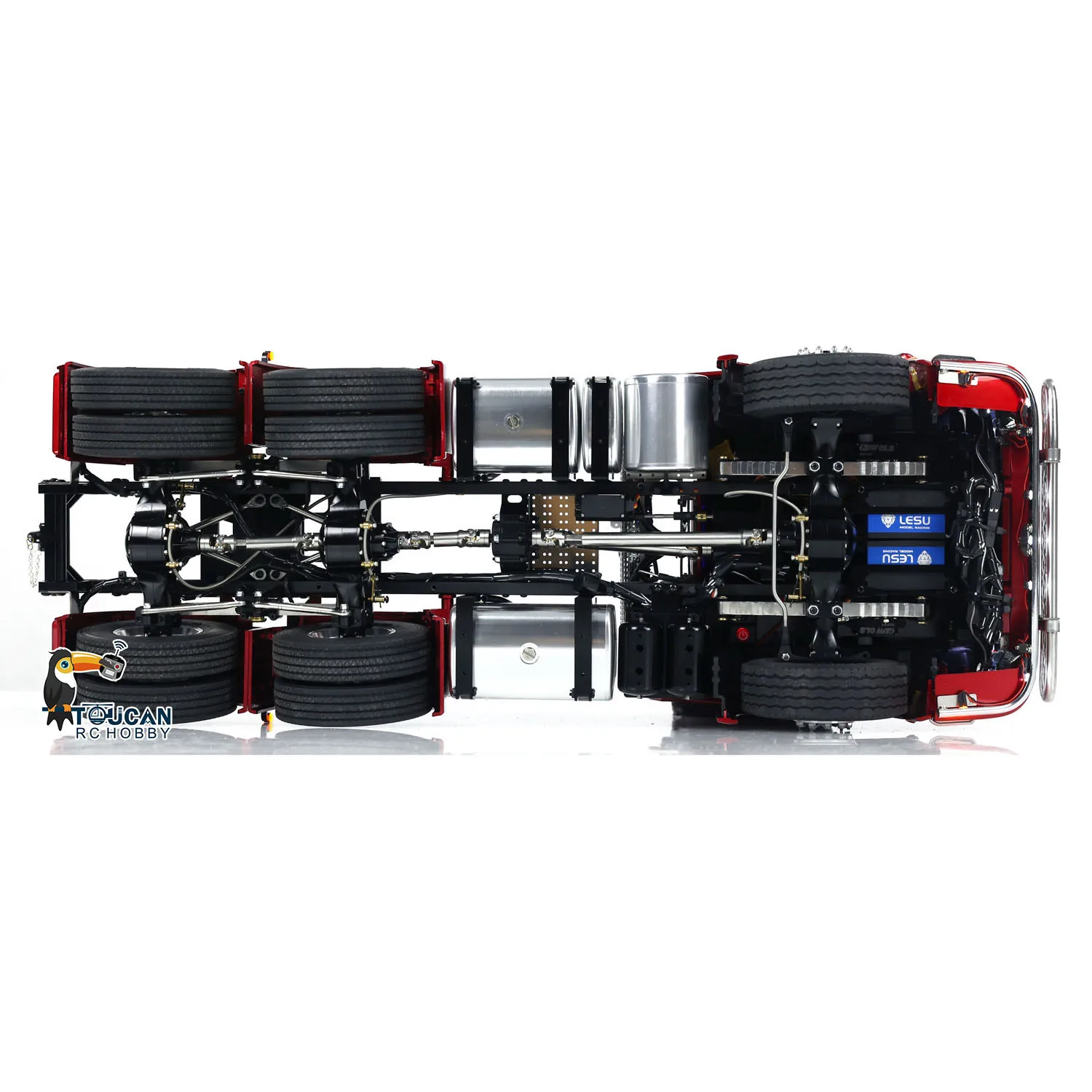 770S LESU 1/14 RC Tractor Truck 6*6 Metal Chassis RTR Car Model with Light Sound Smoking Differential Romote Control Vehicle Toy 6