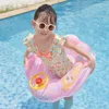 Infant Float Seat with Steering Wheel Inflatable Swimming Float For Baby Kids Pool Swimming Circle For Beach Summer Toys 5
