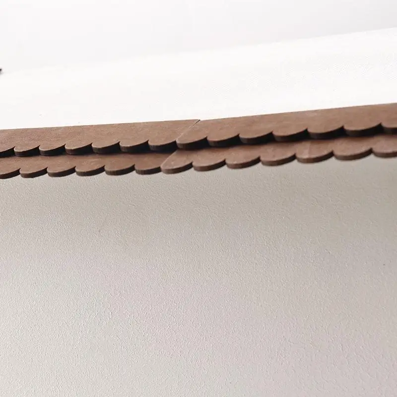 12Pcs Dollhouse Wooden Roof Tiles Shingles Eaves Model Dollhouse Micro Construction Props Dolls House Pretend Play Toys