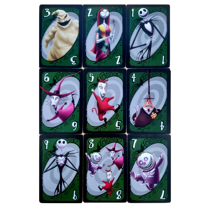 Board Games Disney Cartoon Nightmare Before Christmas UNO Skeleton Skull Playing Cards Table Game Toys Halloween Children Gifts 4 Board Games Disney Cartoon Nightmare Before Christmas UNO Skeleton Skull Playing Cards Table Game Toys Halloween Children Gifts 4
