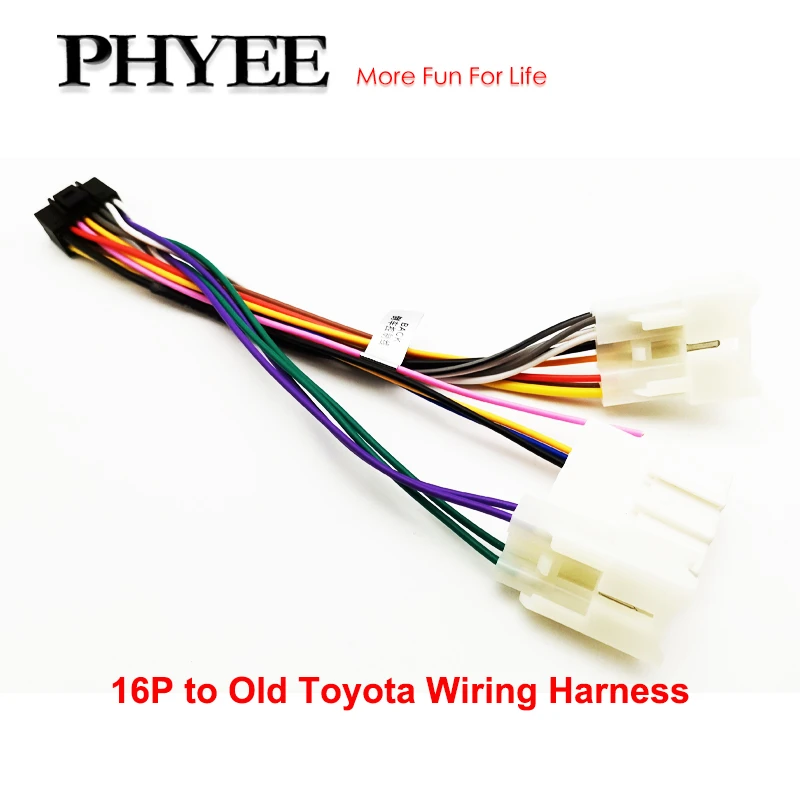Radio Wiring Harness 10p/6p Connector Car Head Unit 16 Pin Cable
