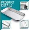 Surgical Tray, Stainless Steel Tray for Lab Instrument Supplies, Tattoo Tool, Necklaces, Perfume, Hair Brushes, Jewelry 2