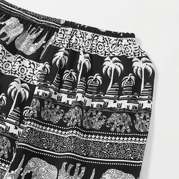 سراويل كاجوال عصرية فضفاضة ومتعددة الاستخدامات للسيدات، سراويل نوم واسعة الساق، سراويل فانوس، سراويل شجرة الفيل 3