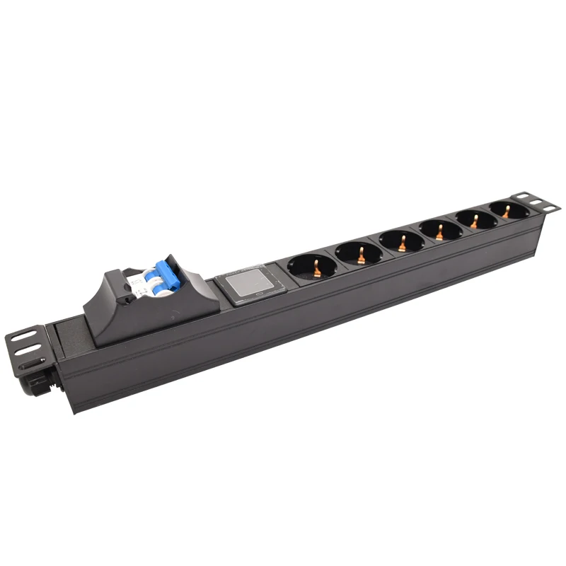 

Smart Socket Digital Voltage Current Power Meter 16A/32A 4000/8000W 6AC Power Outlet Power Strip