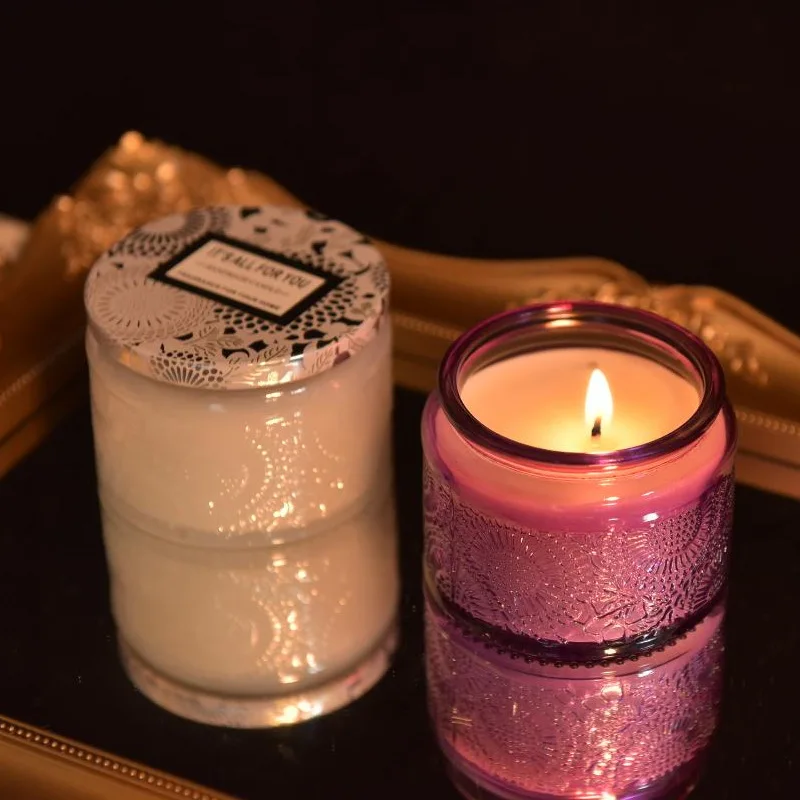 RoseLavenderScentedCandlesAirFreshenerAromatherapyCandleLight