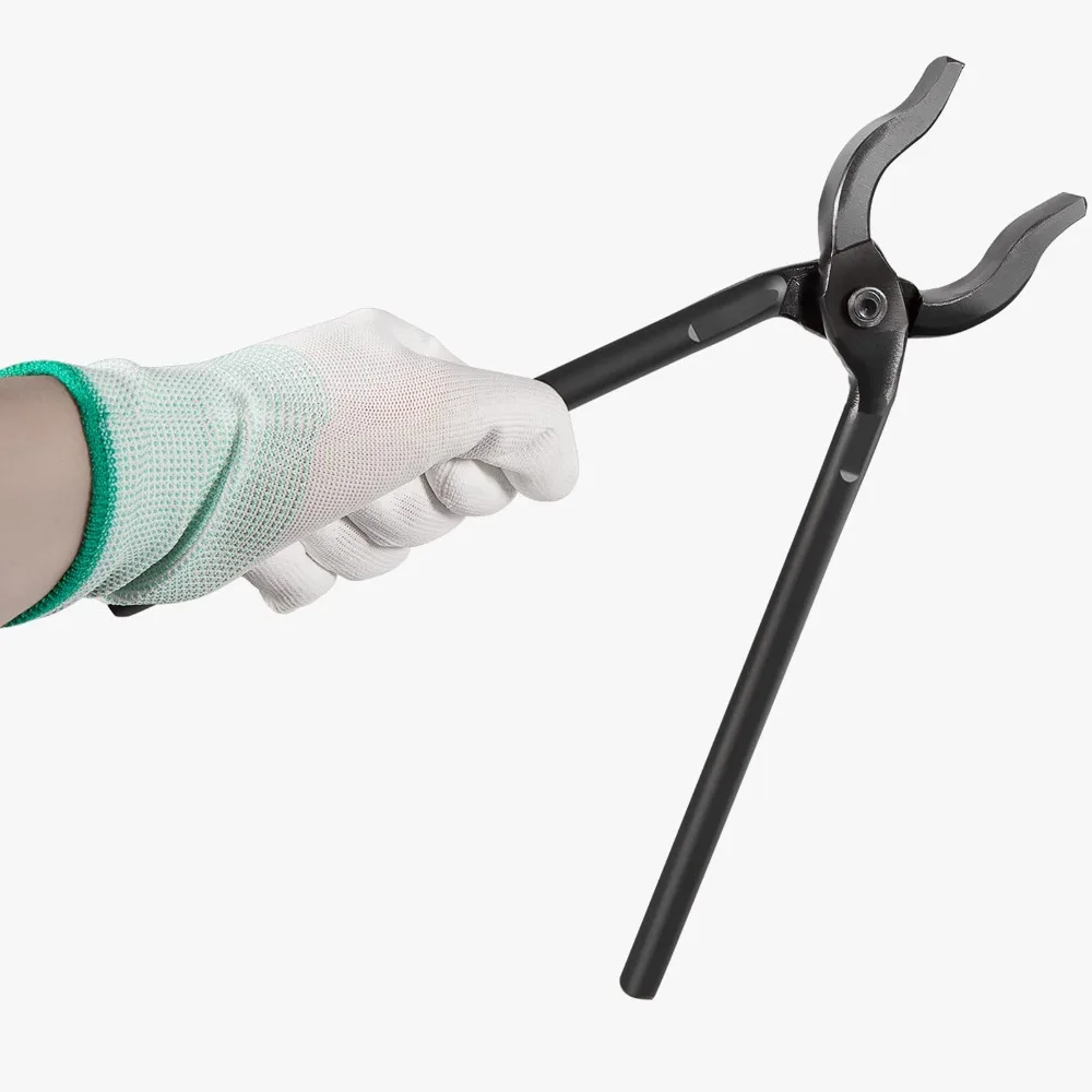 round nose Black Durable Welding tool Steel Welding Bench Soldering pliers Professional Blacksmiths Blacksmiths\' Tongs