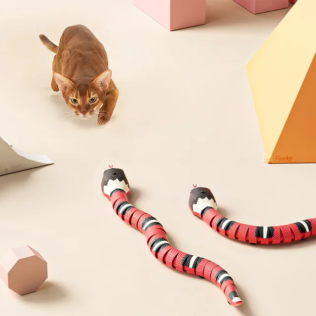 Smart Sensing Snake Cat Toys Electric Interactive Pet Toys