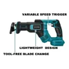 Portable Cordless Reciprocating Saw With 4 Blades Electric Wood Metal PVC Pipe Cutting Saber Saw For Makita 18V Battery 4