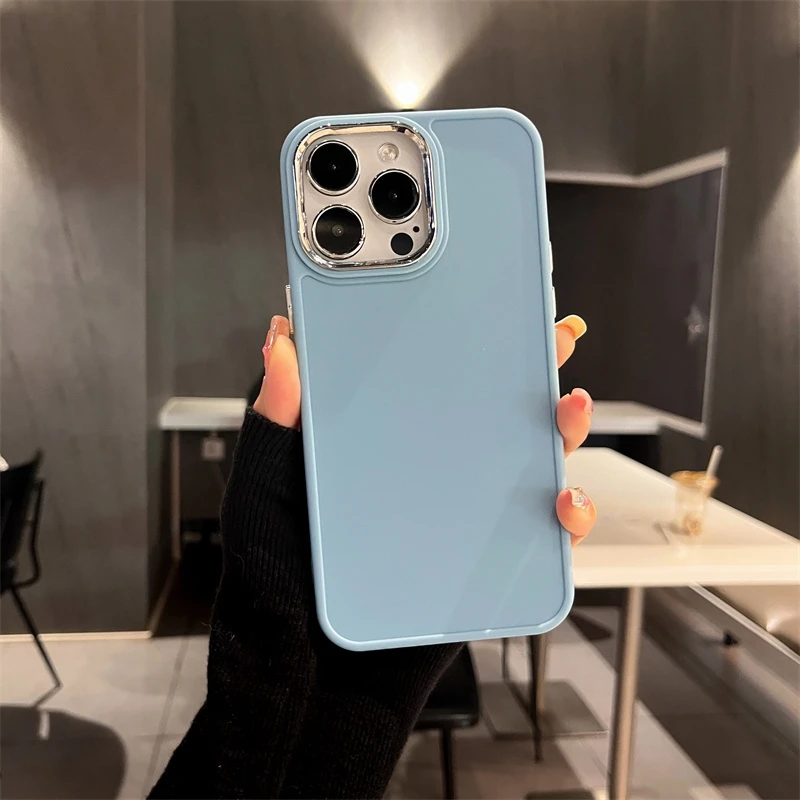 Coque de téléphone en silicone souple pour iPhone 11 12 13 14 15 Pro Plus X Xs Max XR antichoc_voghion.com