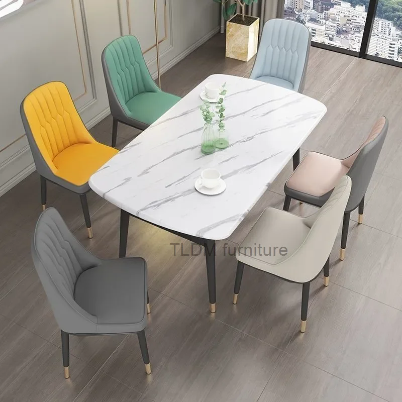 Beautiful Metal Dining Chairs Modern Luxury Nordic Dining Chairs Kitchen Home Cadeiras De Jantar Home Furniture 72 144pcs round black blackboard sticker labels chalkboard kitchen spice label stickers home bottles tags erasable marker pen