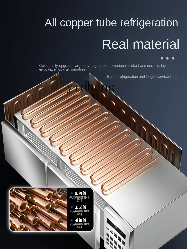ZC Refrigerated Table Commercial Freezer Horizontal Refrigerator Refrigerated Cabinet Freezer