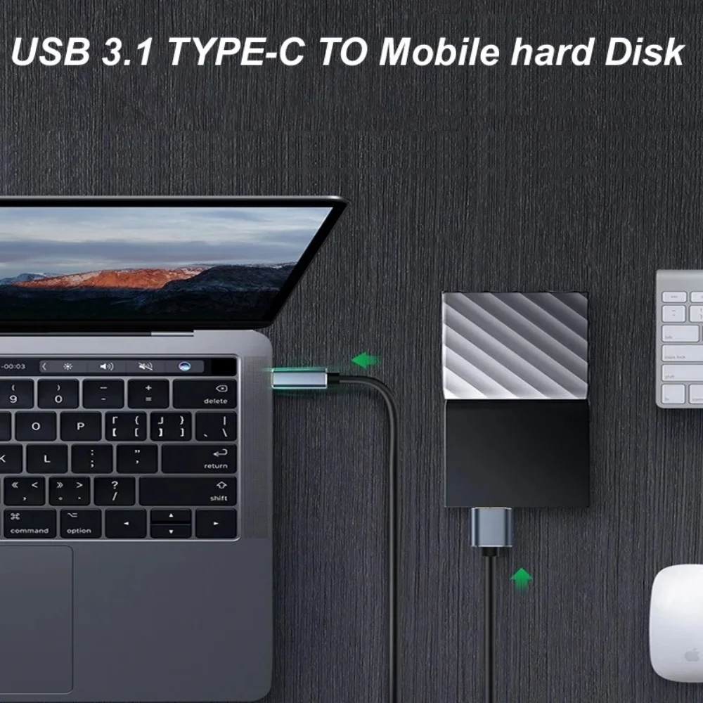 USB 3.0 타입 C - 마이크로 B 케이블 (외장 하드 드라이브 HDD 데이터 동기화 및 파일 전송용) - 도시바, 시게이트, WD, 레노버 PC, 노트북용