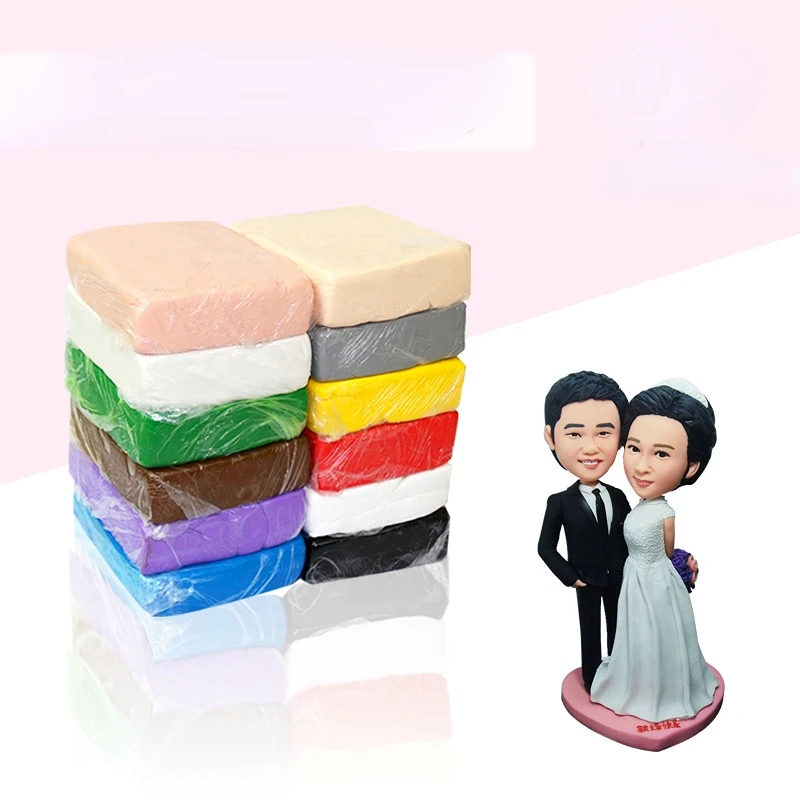 225g لينة بوليمر كلاي الشكل استوديو لون البشرة لتقوم بها بنفسك النحت المواد اليدوية لون البشرة الطين الملون