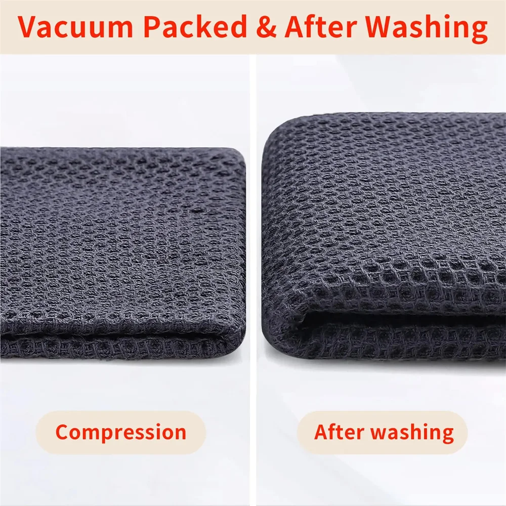 Kitchen Towel Olanly 100% Cotton Dishcloth Waffle Weave Super Absorbent Quick Drying Wash Cloth Home Cleaing