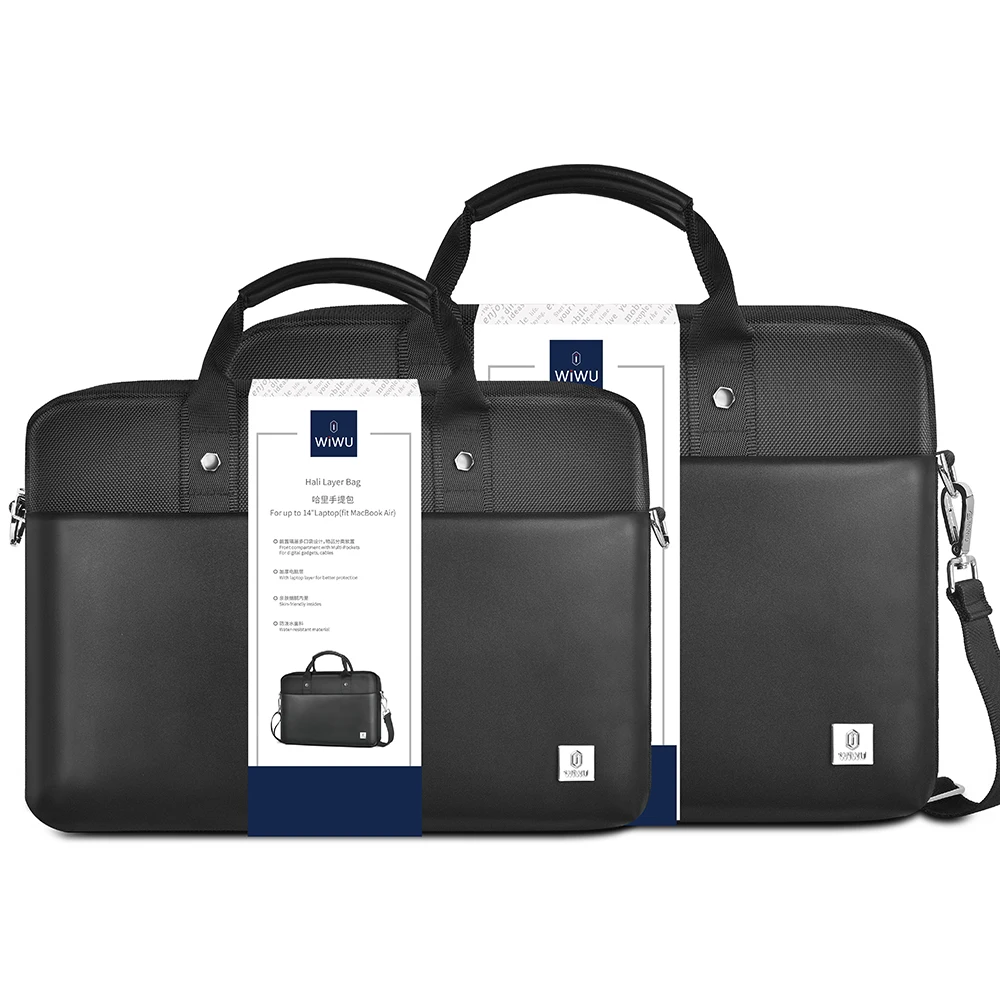 Wiwu-laptop Messenger Bolsa Macbook Air 15.3 Bolsa de Couro pu Notebook Macbook Air Pro 13 14 16 hp Dell 15.6 - Imagem 5