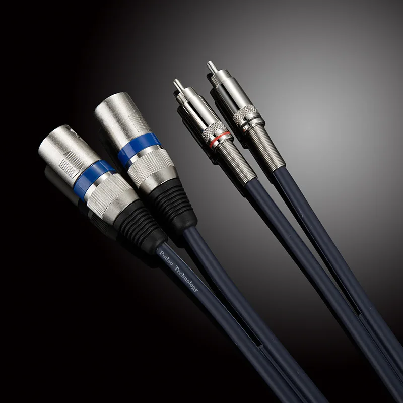 Premium Dual RCA to XLR Audio Cable for Professional Sound Equipment
