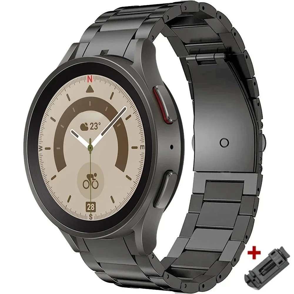 Premium No Gaps Titanium Metal Watch Strap Bracelet