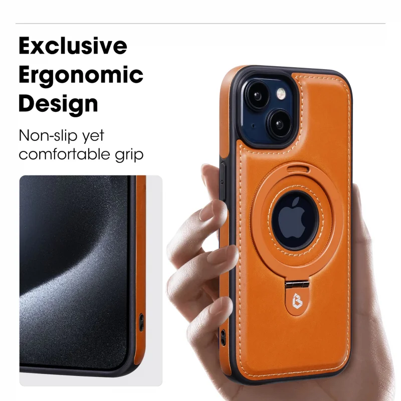 High Grade Leather Case for Iphone 15 14 13 12 Pro Max Magnetic Stem Business Leather Case Iphone 14 Drop Protection Case