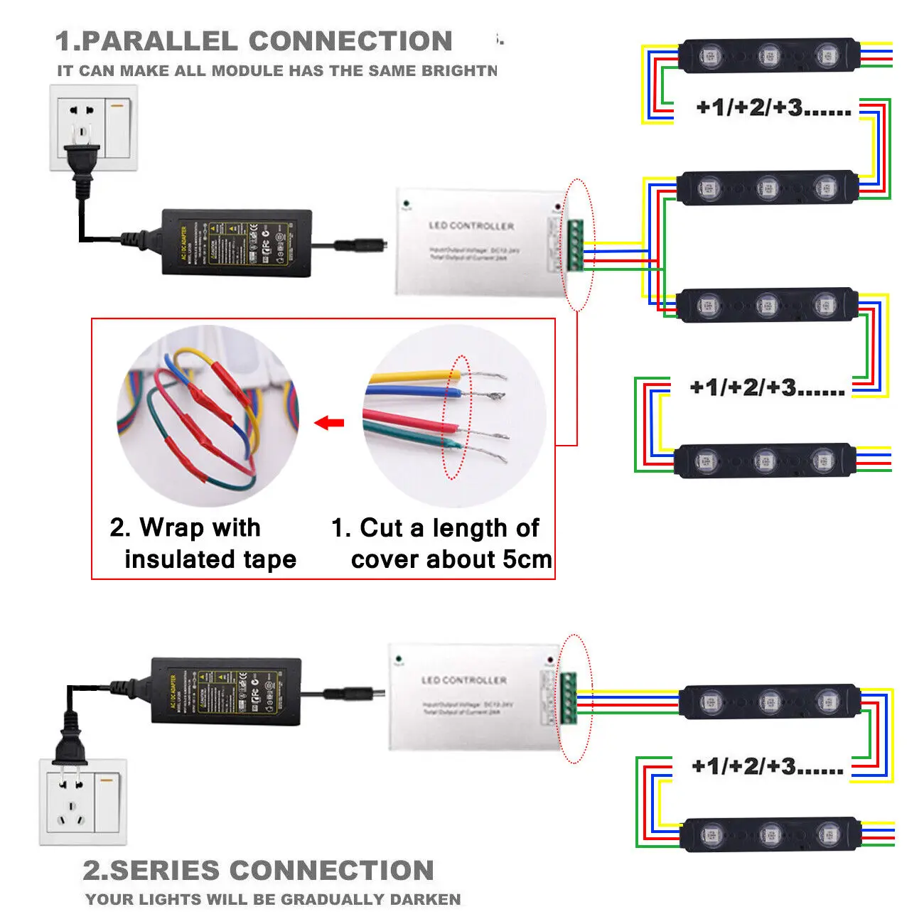 LED Window Lights LED Module Lights Pomelotree Waterproof Storefront Business Decorative 12V 5050 20FT