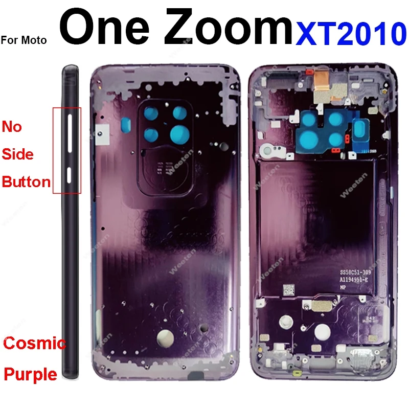 Motorola Moto One Fusion Plus One Vision One Action One Hyper One Zoom 중간 LCD 프레임 커버 부품 용 중간 프레임 하우징