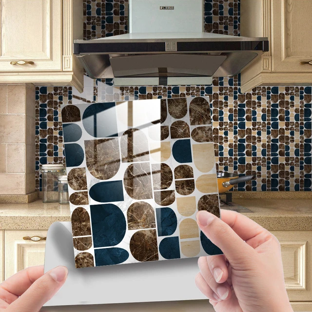 Tile Sticker Kitchen, Bath, Floor, Wall Waterproof & Removable