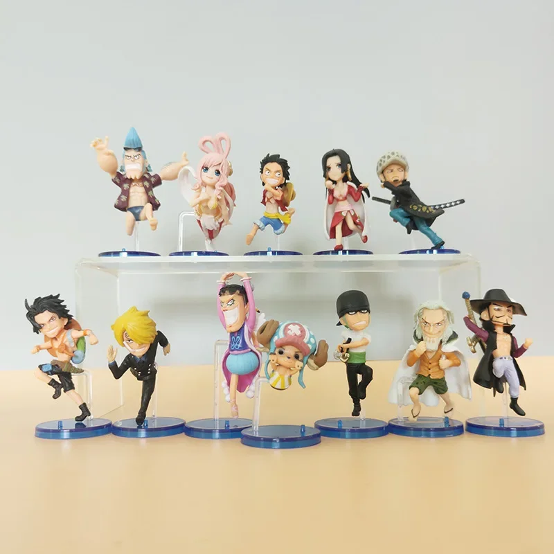 12 Pezzi One Piece Anime Monkey D. Rufy Roronoa Zoro Nami Usopp Portgas;