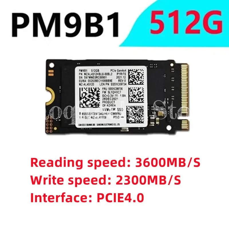 新品同様✨ Samsung PM9B1 1TB NVMe／PCIE4／2242 Samsung SSD PM9B1 1TB 512GB M.2 2242 SSD PCIe Gen4 x4 NVME