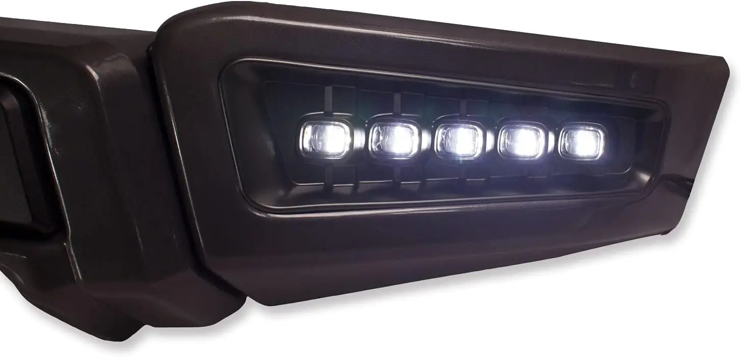 high quality car front bumper abs plastic Raptor Type Front Bumper Gray Bumpers With LED Fog Light Kit for F150 2009-custom