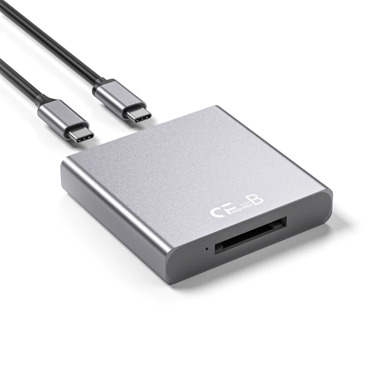 

Устройство чтения карт CFexpress Type B USB C 3.1 Gen2 для адаптера карт CFexpress 10 Гбит/с с кабелем USB/USB C для