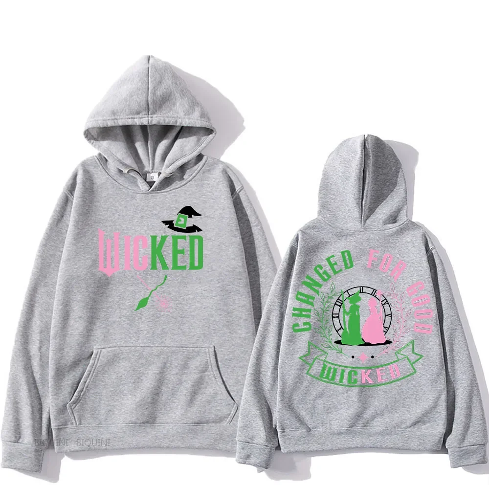 Wicked Hooded for Autumn/Winter Manga Hooded Retro Sweatshirt Funko Pop Comfortable Punk Clothes Sudaderas Casual Pullovers