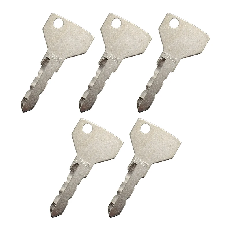 5Pcs Ignition Key 879480 AM879480 Compatible with Yanmar Tractor EX450 EX2900 EX3200 SC2400 SC2450 Compatible with New Holland