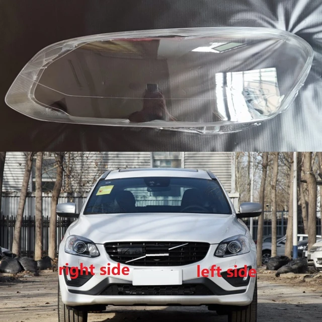 For Volvo XC60 2014 2015 2016 2017 Transparent Lampshade Cover Lamp Shade  Front Headlight Lens Shell - AliExpress