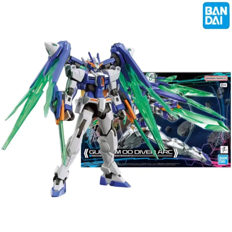 

Набор оригинальных моделей Bandai Gundam, Аниме Фигурки HG 1/144 GUNDAM 00, фигурки героев дайвера, арки, игрушки для детей