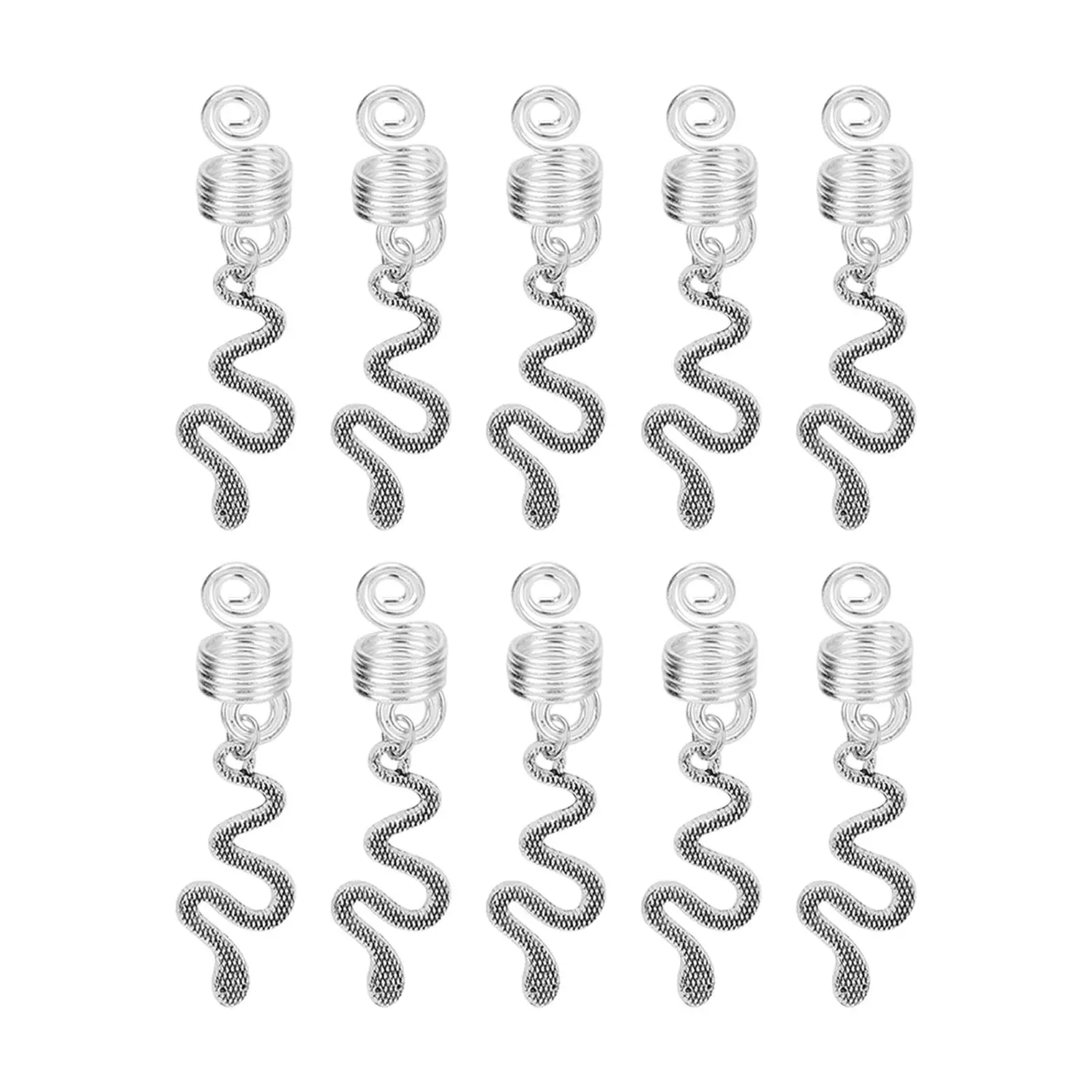 

Для мужчин s портативная модная спираль для бороды из сплава в форме змеи дредов изысканный спираль для косплея