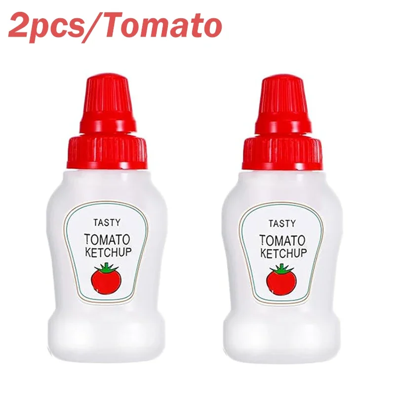 Bottigliette Ketchup Portatili 25ml - Ideali Per Picnic, Scuola E Viaggi