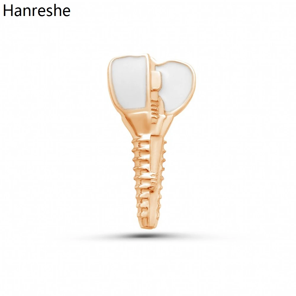 Hanreshe Small Cute Tooth Brooch Dentist Dental Dentures Lapel Backpack