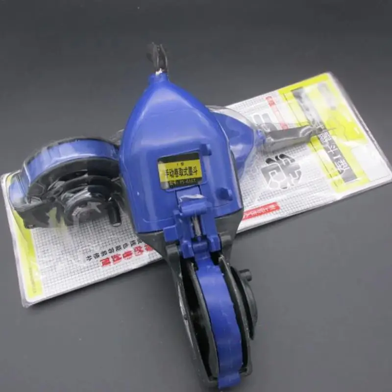Hand Crank Chalk Line Reel, 30M, Chalk Line Scribers Carpenter Ink Marker Hand Reel Wire Box for Woodworking Construction