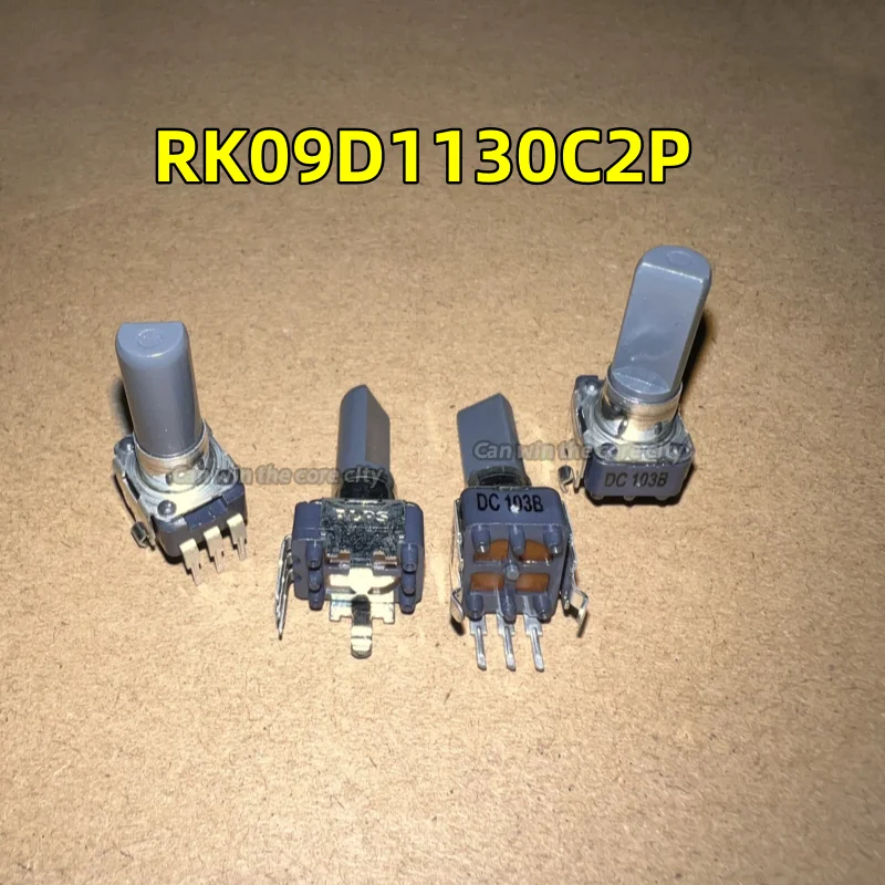 10 pieces ALPS amplifier table volume adjustment knob single link B10K potentiometer RK09D1130C2P axis length 25MM 1pc 4pole 24step dale 4channel 4way attenuator volume pot 50k fr tube amplifier potentiometer