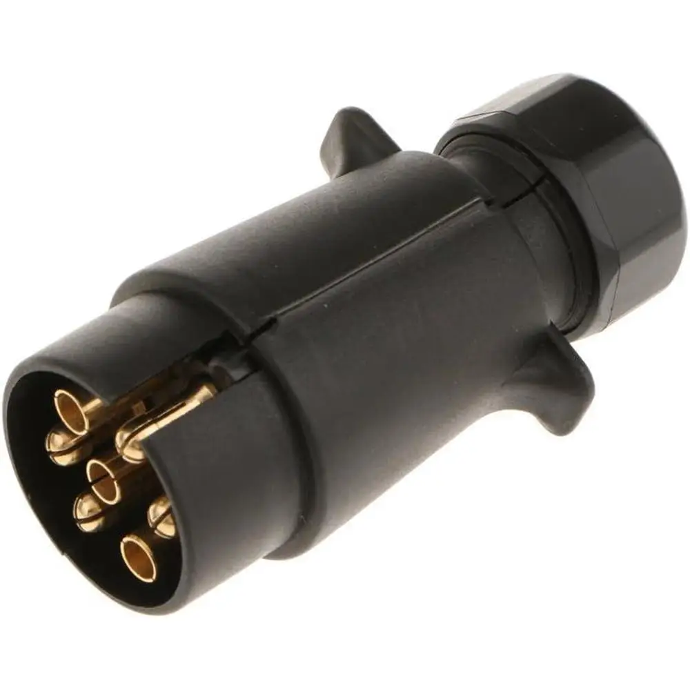 12V 12N Trailer 7 Pin Plug Round Wiring Tow Plastic Plug Car Accessories For Caravan Truck Boat Van Bus SUV trailer plug adapter trailer socket trailer plug socket trailer plug