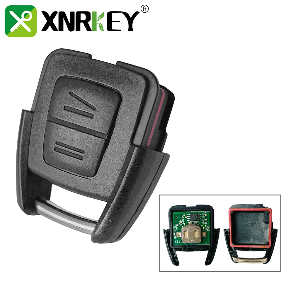 

XNRKEY 2 Button Remote Car Key 433Mhz for Opel Vauxhall Astra H J G Insignia Mk4 B C Mokka Vectra Zafira Corsa OP1 Auto Omega 2