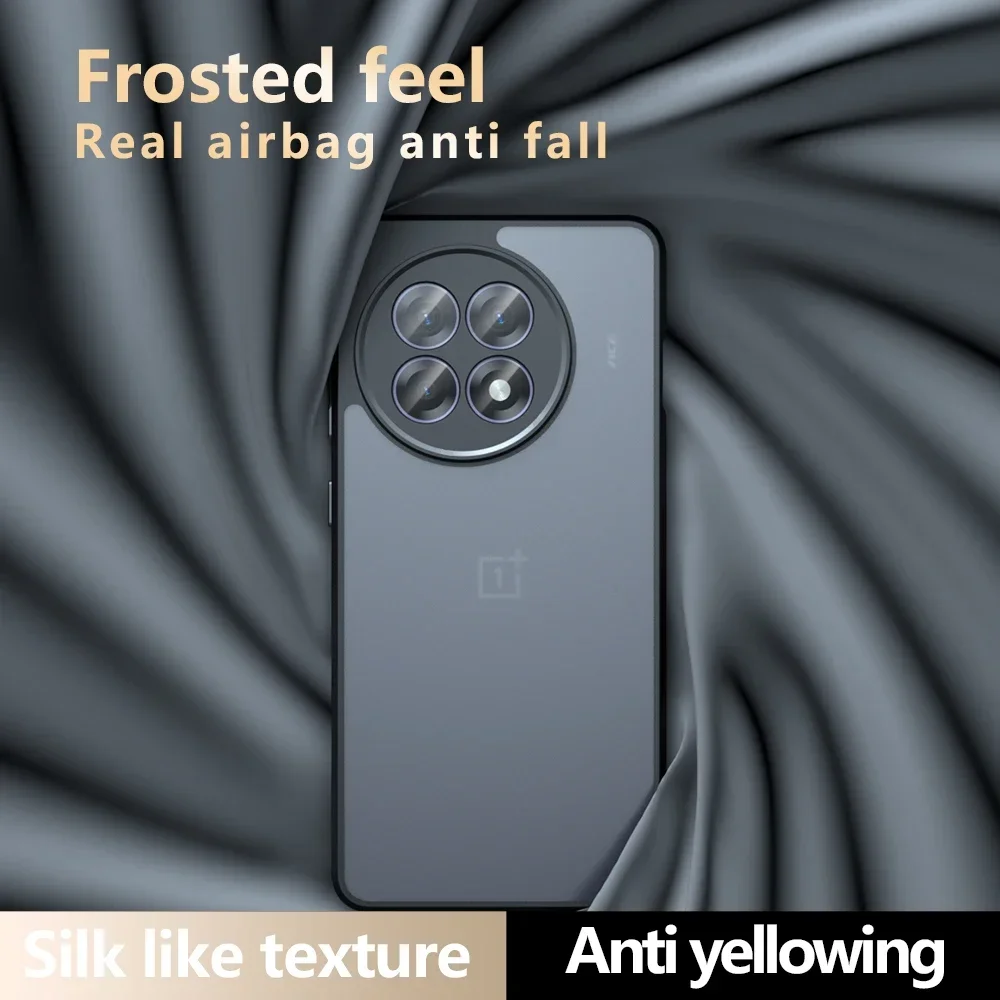 Shockproof Frosted Matte Case with Anti-Fingerprint Design and Translucent Back Cover