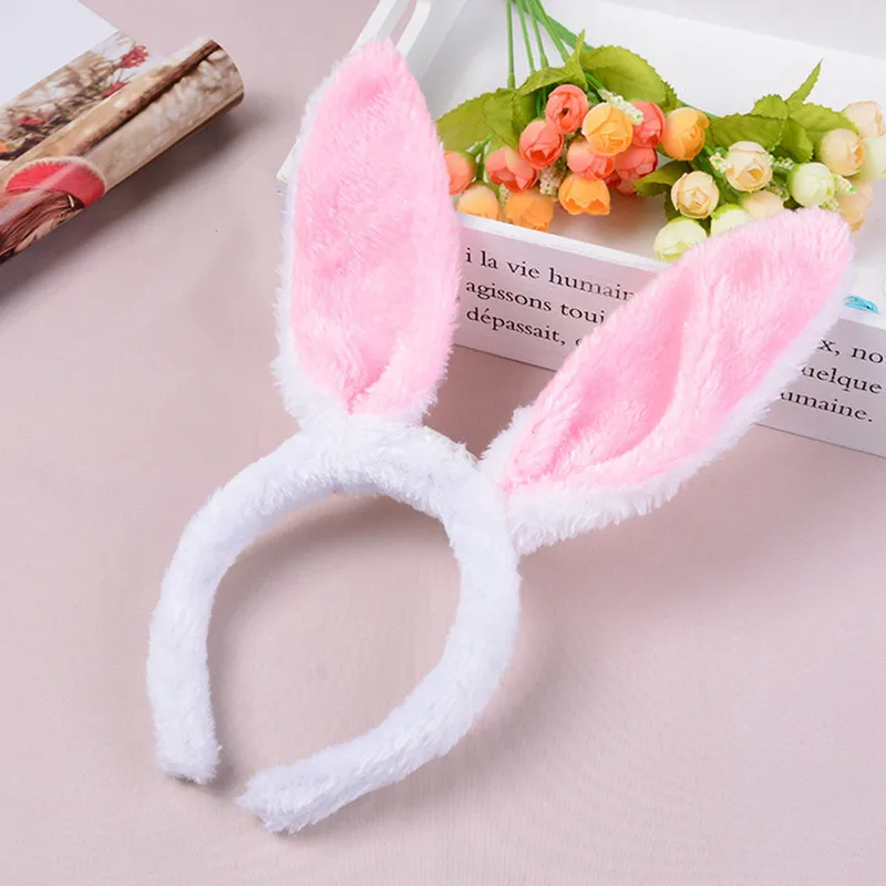 

Bunny Ear Headband for Children Girls Adult Pink White Blue Fancy Dress Costume Hen Party Rabbit Ear Hairbands Hair Accessories