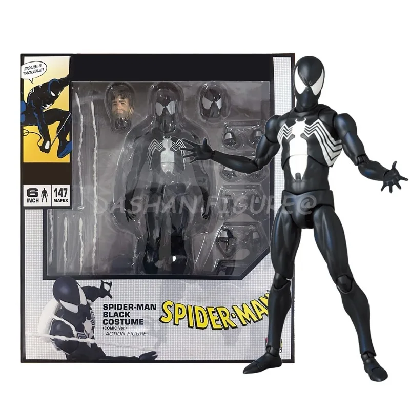 CT czarny Spiderman figurka pcv Model postaci z anime