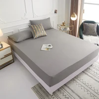 100%polyester 30CM High solid snug fit Egyption Quality Fitted Sheet only Elastic Band Around Mattress Easy Care(no pillowcases) 2